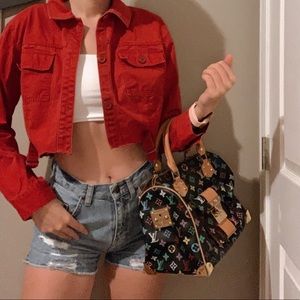 Liz Clairborne Cropped Red Jacket